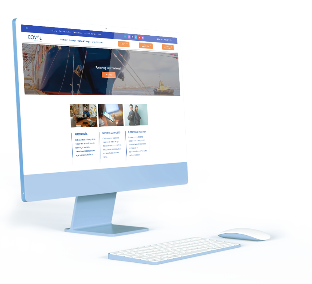 Web de Coval en el 2021