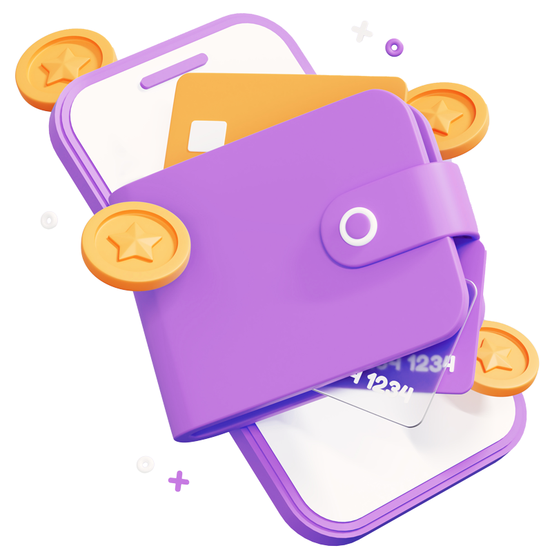 Icono de billetera virtual